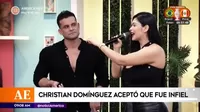 Christian Domínguez reconoció públicamente haber sido infiel y Pamela Franco dice esto