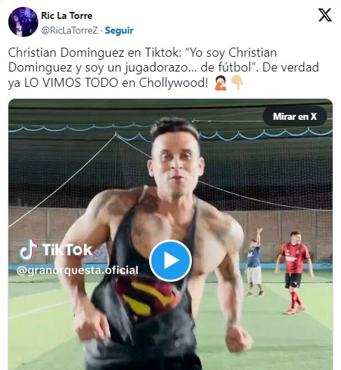 Christian Domínguez sorprendió con inesperado video: “Soy un jugadorazo...”