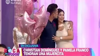  Christian Domínguez y Pamela Franco revelaron el sexo de su bebé