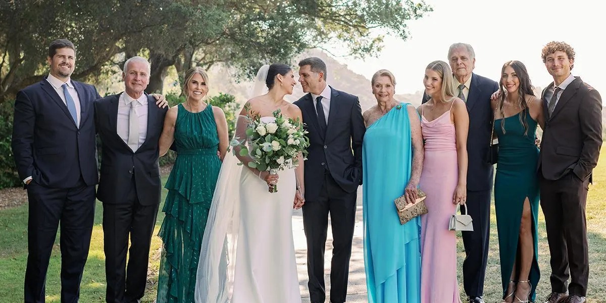 Familia de Christian Meier y Andrea Bosio en su boda / Foto: ¡Hola!