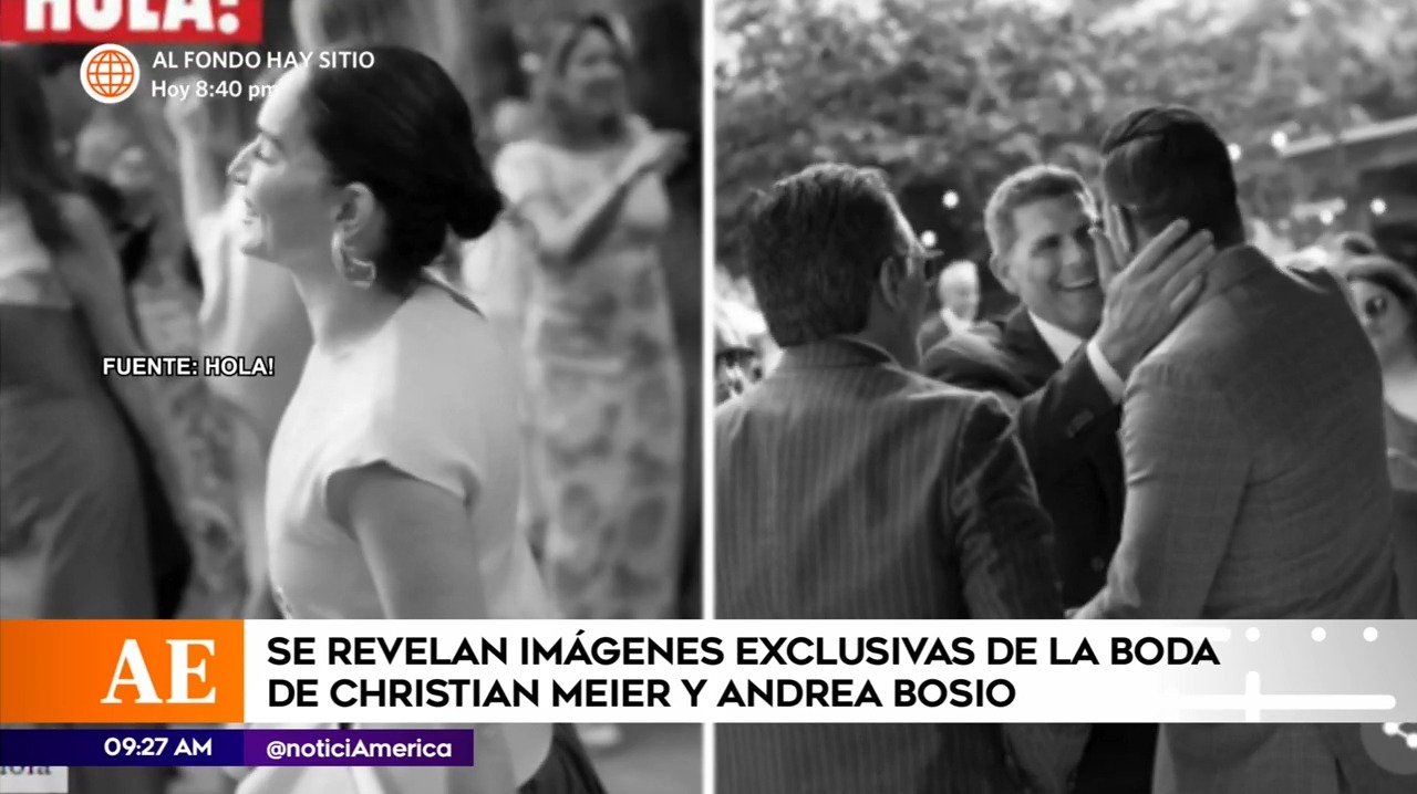 Ana de la Reguera en la boda de Christian Meier y Andrea Bosio / Foto: ¡Hola! 