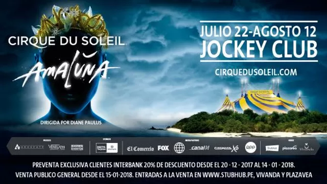‘Cirque du Soleil’ vuelve a Lima con el espectáculo 'Amaluna' 