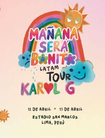 Karol G mantiene las dos fechas de sus conciertos en Lima pactadas para el 12 y 13 de abril/Foto: Instagram