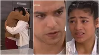 Cristóbal consoló a July al verla llorando y así reaccionó al saber que regresará a Recuay