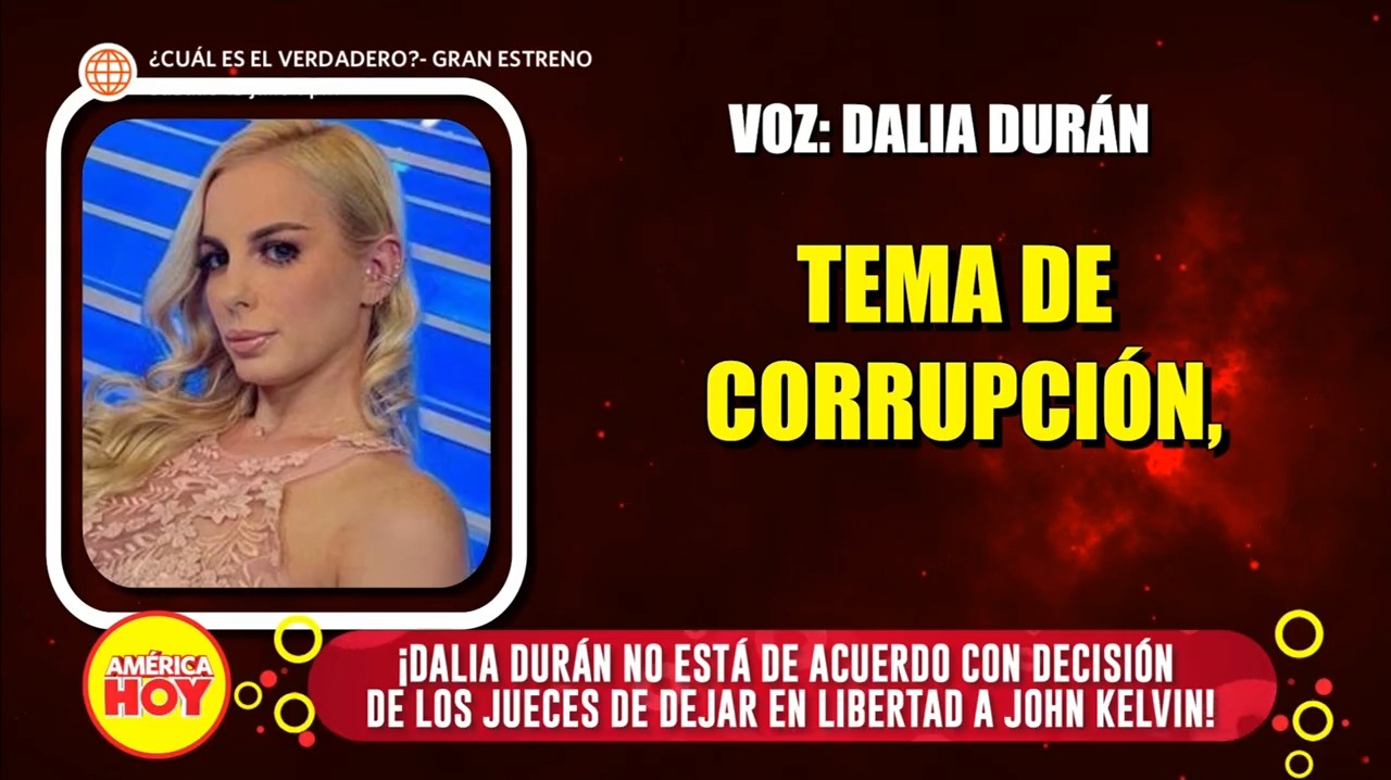 Dalia Durán denunció “corrupción” por libertad de John Kelvin 