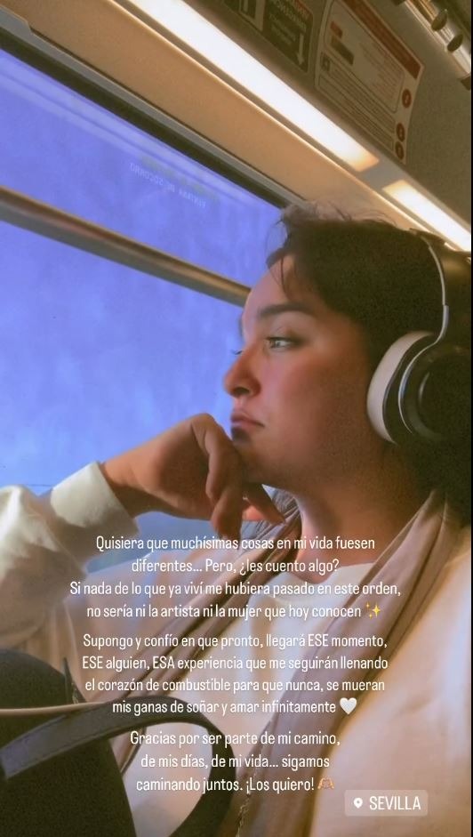 Mensaje de Daniela darcourt a sus seguidores tras perder en los Latin Grammy/Foto: Instagram