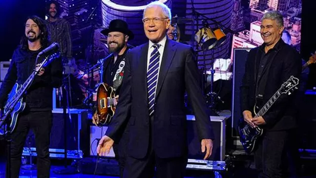 David Letterman se despidió de la televisión con Foo Fighters