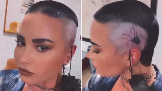 Demi Lovato celebra fin de su rehabilitación con impactante tatuaje en la cabeza 