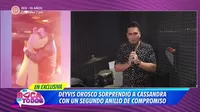 Deyvis Orosco defiende pedida de mano y revela que este año se casa con Cassandra Sánchez