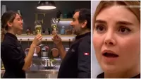 Diego brindó con Alessia por su regreso como chef en Francesca's