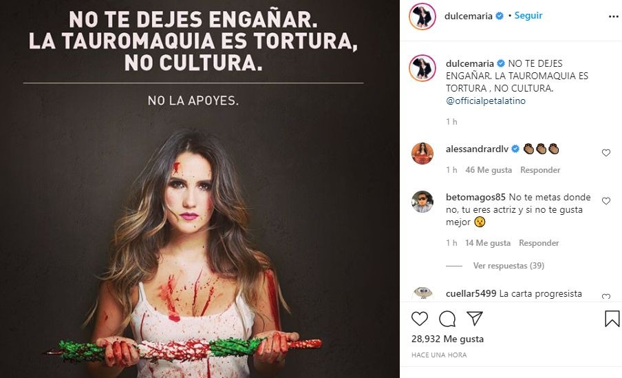 Dulce María aparece ensangrentada y lanza fuerte mensaje en redes sociales