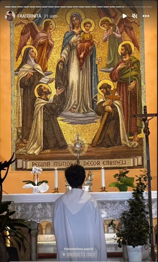 Edoardo Santini ahora sirve en dos parroquias de la diócesis florentina/Foto: Instagram