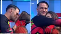 EEG: Fabio Agostini confirmó romance con Gabrielli Moreira y se dieron tremendo beso en vivo