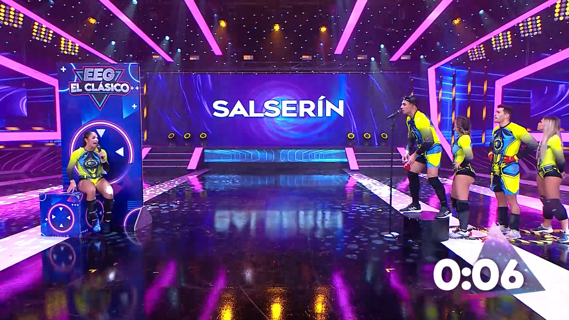Paloma Fiuza debía adivinar la palabra 'Salserín'. Fuente: AméricaTV