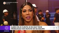 EEG: Karen Dejo reveló si es que tiene problemas con Pancho Rodríguez en la competencia