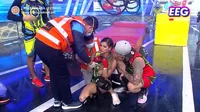 EEG: Korina Rivadeneira sufrió fuerte golpe en el cuello durante competencia