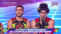 EEG: Mario Irivarren y Facundo González no llegaron al inicio del programa y esto pasó