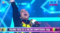 EEG: Paloma Fiuza y su efusiva celebración tras coronarse como la Mejor guerrera del 2020 