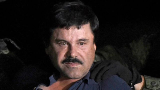 Joaquín “El Chapo” Guzmán fue condenado por un juez federal de Nueva York a una cadena perpetua más 30 años adicionales. Fuente: AFP
