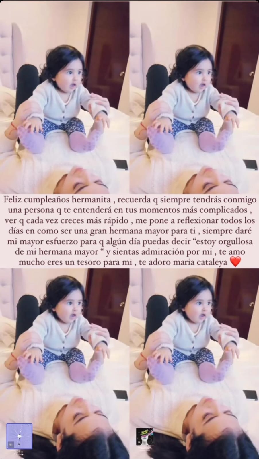 Publicación de Camila Domínguez en redes sociales. Fuente: Instagram