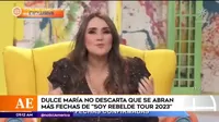 RBD: Dulce María dice que podrían anunciar nuevas fechas en su gira de reencuentro