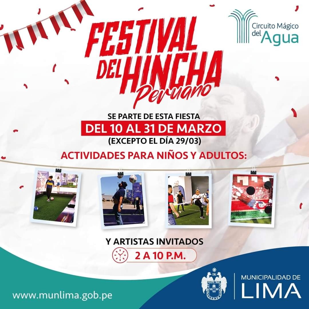 Festival del Hincha Peruano abre sus puertas en el Circuito Mágico del Agua