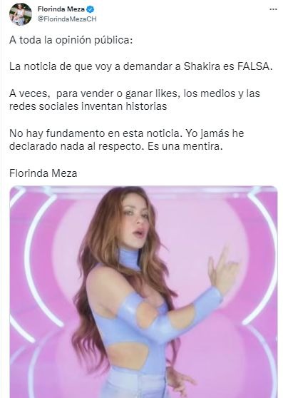 Florinda Meza negó que vaya a demandar a Shakira por “copiar” pasos de El Chavo del 8