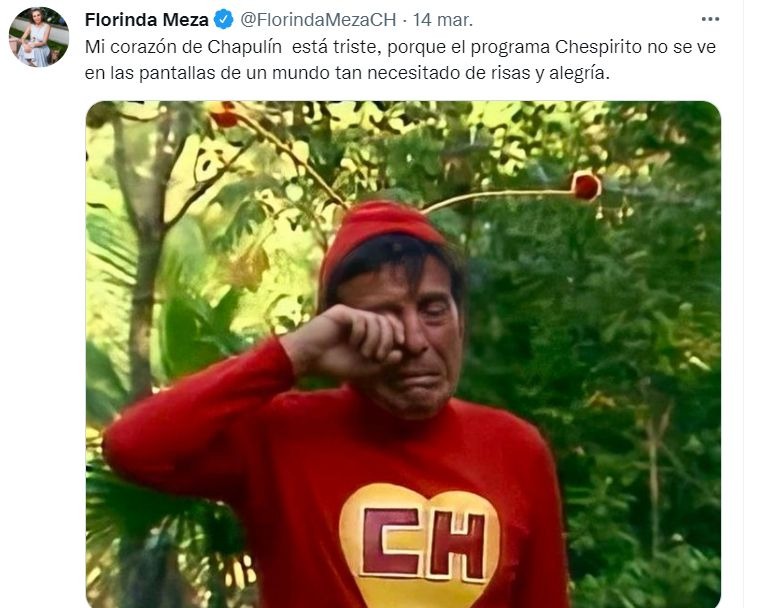 Florinda Meza planea el regreso de Chespirito a la televisión 
