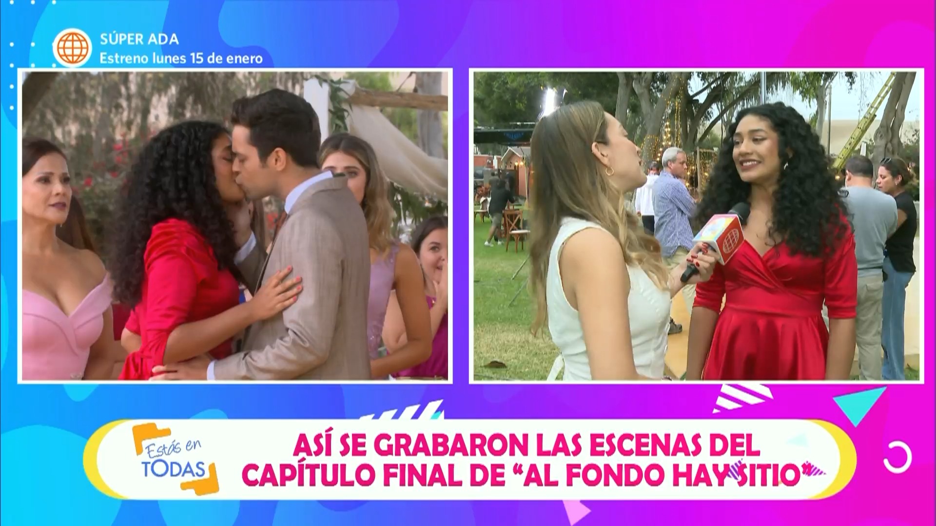 Guadalupe Farfán habló sobre beso entre July y Cristóbal. Fuente: AméricaTV