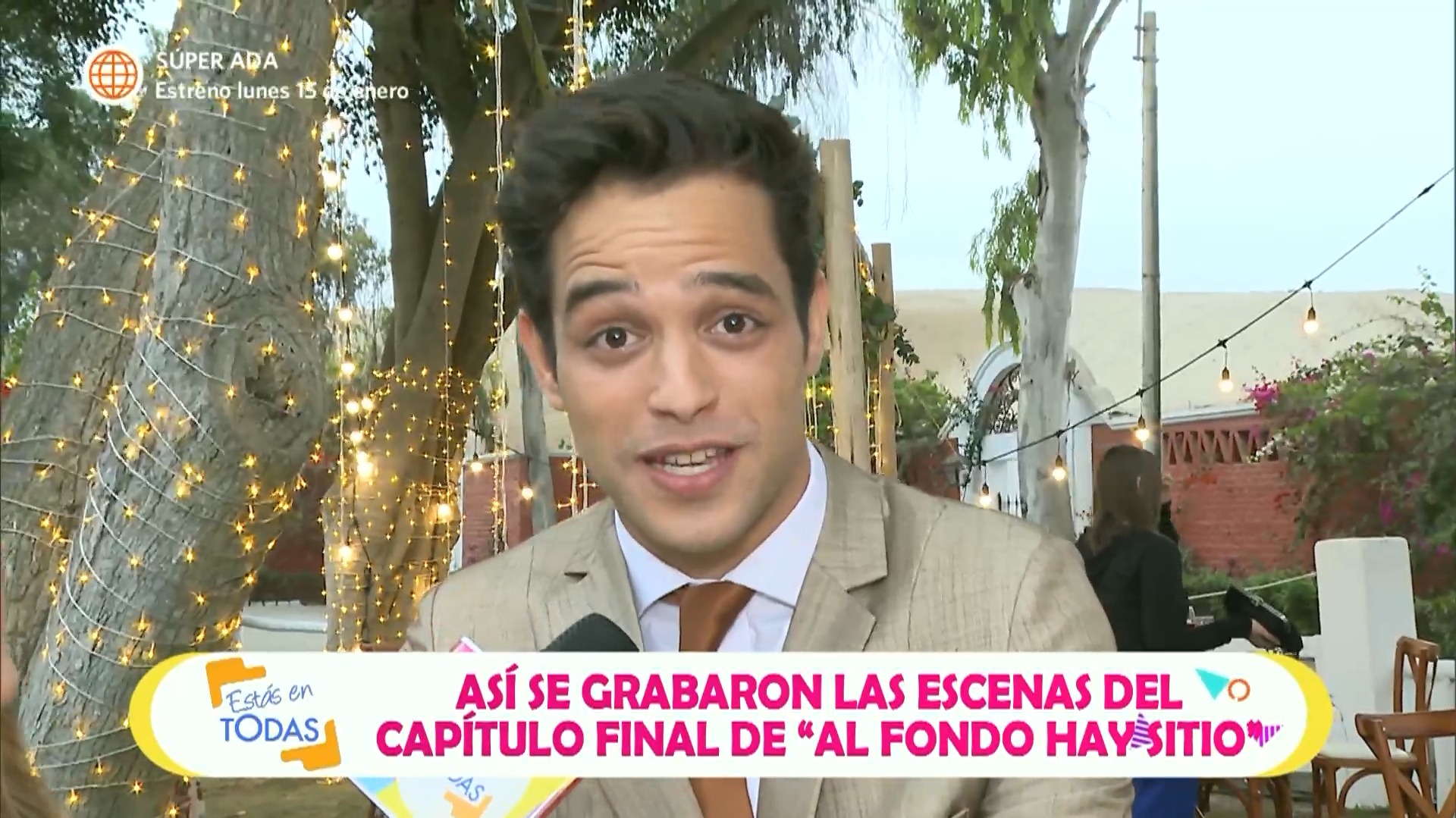 Franco Pennano se emocionó por beso entre Cristóbal y July. Fuente: AméricaTV