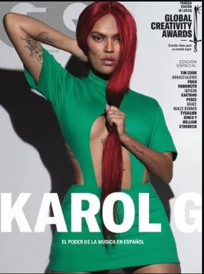 Karol G generó polémica por la gran cantidad de retoques que tuvo la foto de la portada GQ que incluso generó la molestia de la popular 'Bichota' hace unos meses/ Foto: GQ