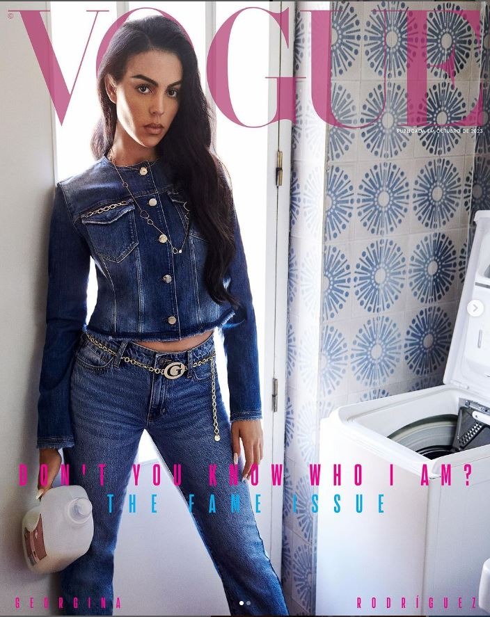 Georgina Rodríguez impactó a sus seguidores tras lucir irreconocible por el abuso de Photoshop en la portada de Vogue Portugal/ Foto: Vogue