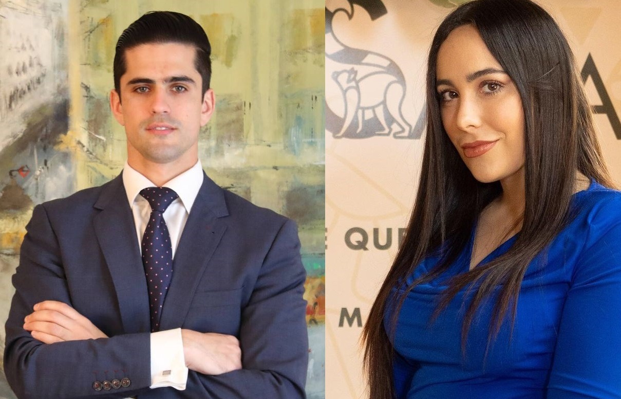 El abogado de Georgina, Mario Bonacho y la hermana dela influencer Ivana Rodríguez fueron en su representación a la audiencia del juicio en Madrid/ Fotos: Linkedin/Instagram