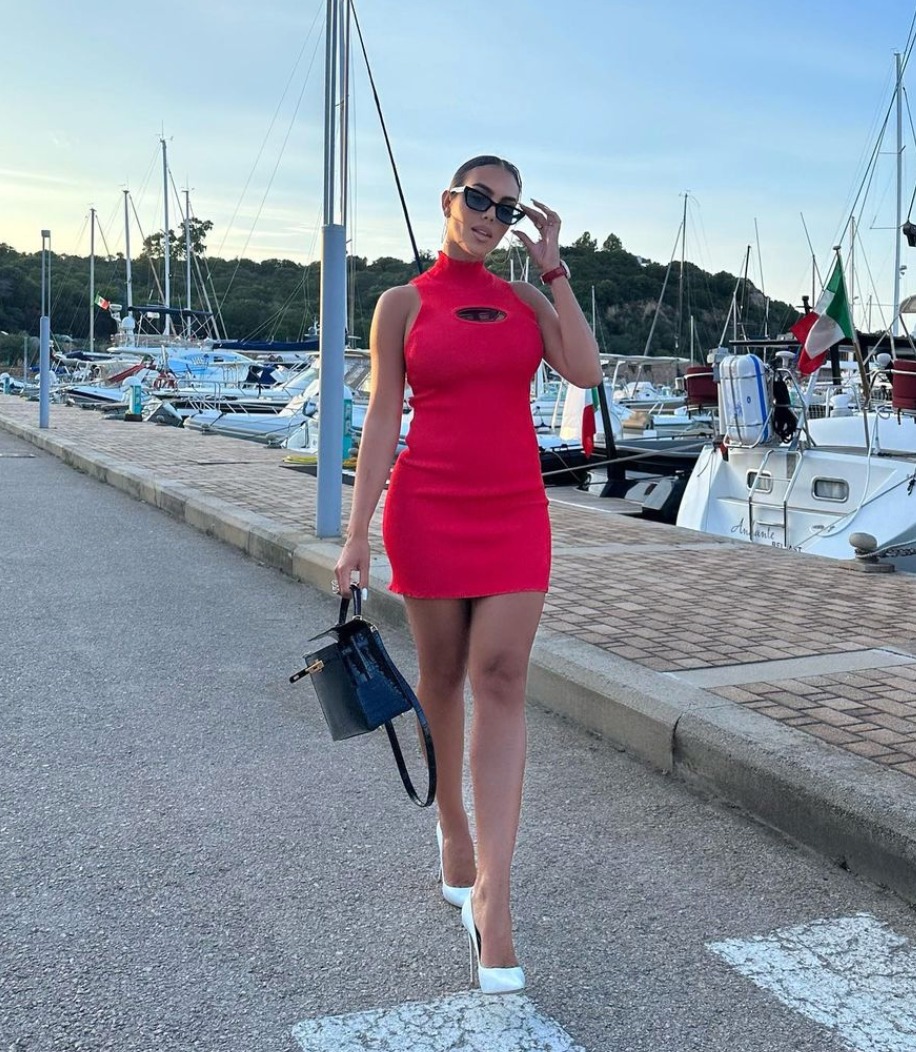 Georgina Rodríguez de vacaciones con Cristiano Ronaldo en Italia. Fuente: Instagram