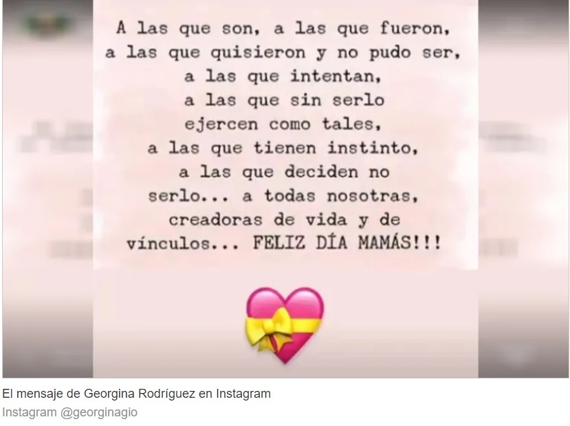 Georgina Rodríguez: Su conmovedor mensaje sobre la maternidad tras la muerte de su bebé