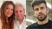 Gerard Piqué visitó al papá de Shakira en el hospital: “Seguimos siendo familia”