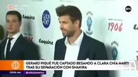 Gerard Piqué y Clara Chía Martí confirman su relación con romántico beso en público