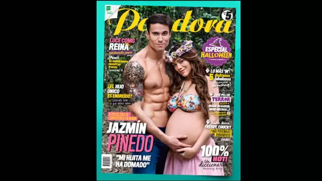 Gino Assereto y Jazmín Pinedo en revista Pandora