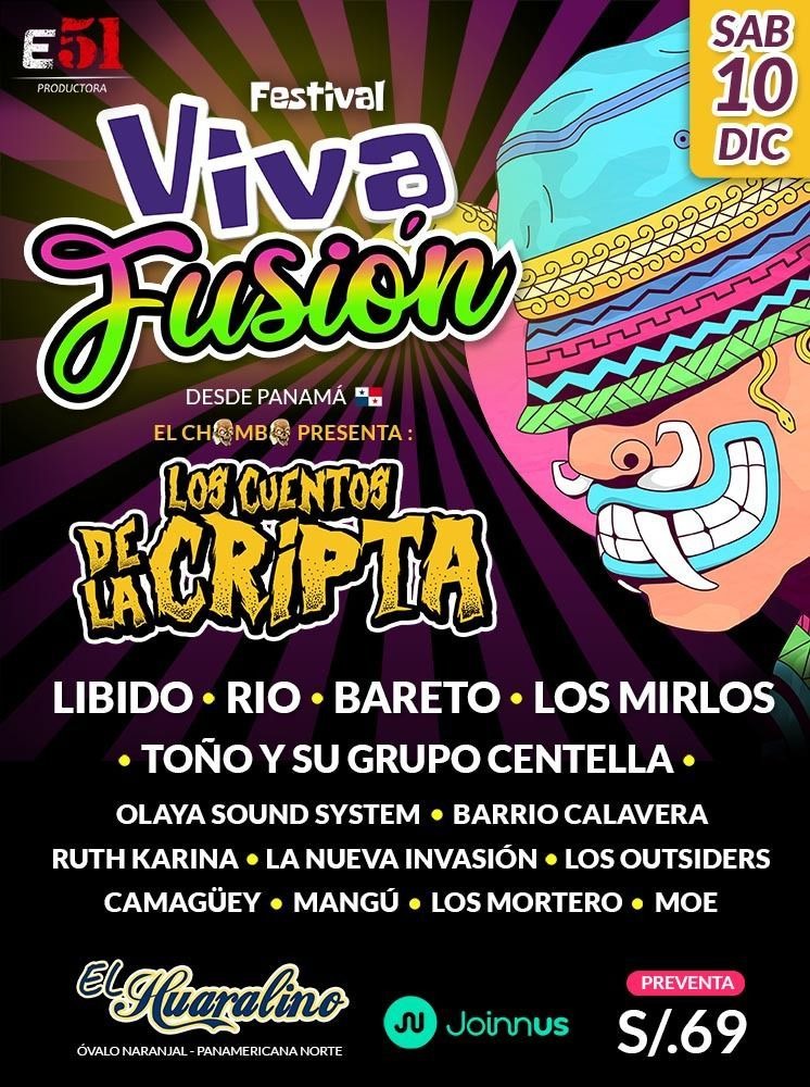 Grupo Los Cuentos de la Cripta llega a Lima para participar en Festival Viva Fusión 
