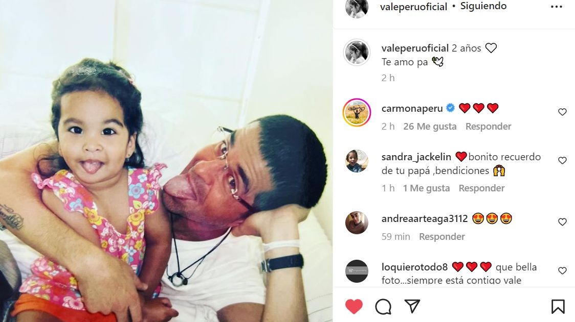 Hija de Tula Rodríguez recuerda a Javier Carmona con tierna foto a dos años de su muerte 