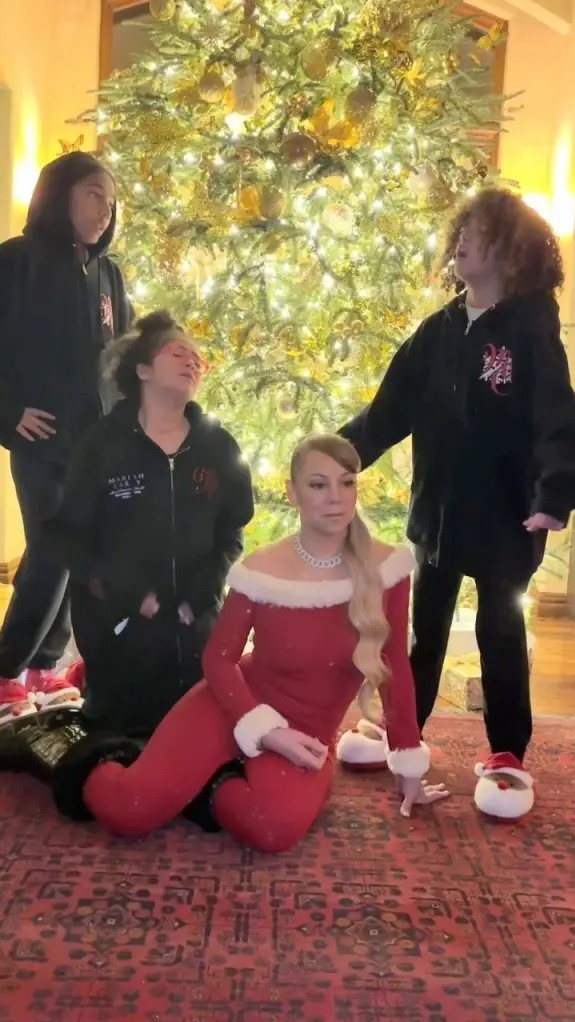Mariah Carey y sus hijos se volvieron virales en Nochebuena con divertido video. Fuente: Instagram