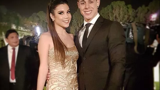 Hugo García y su novia en la boda de Yaco y Natalie. Foto: Instagram