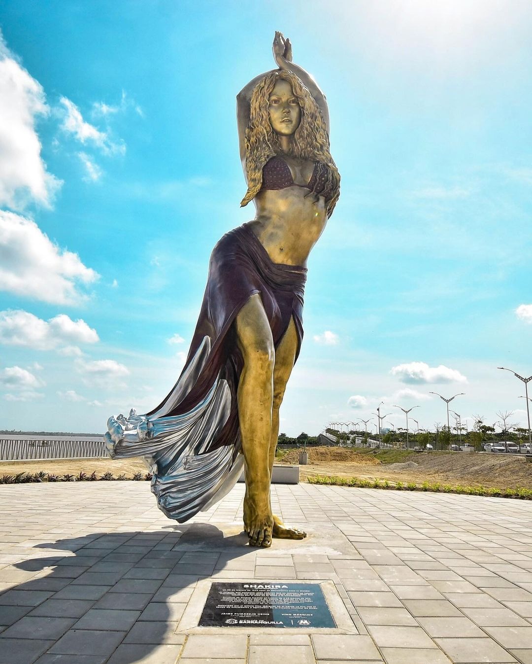Shakira ya tiene su propia estatua en Barranquilla. Fuente: Instagram