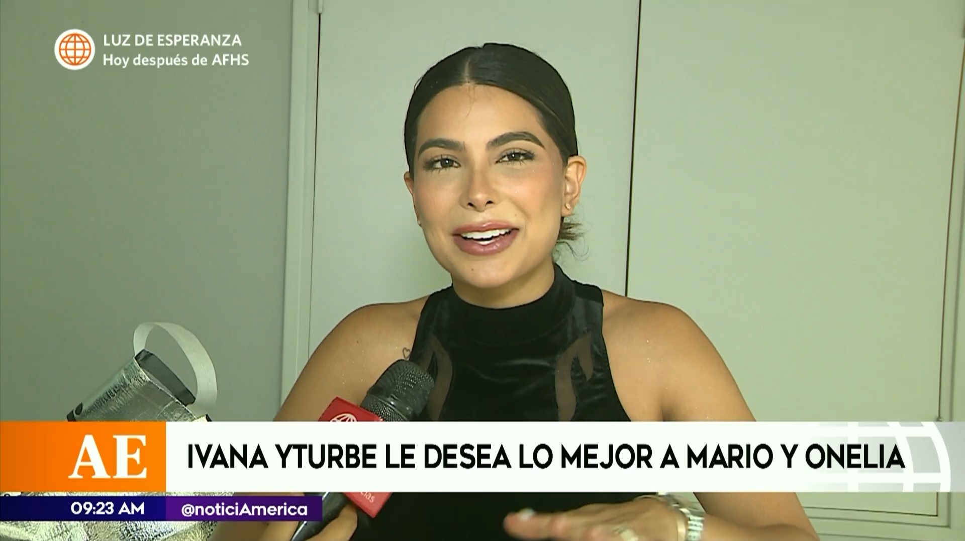 Ivana Yturbe le desea lo mejor a Mario Irivarren y Onelia Molina / América Espectáculos