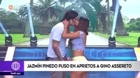 Jazmín Pinedo sin problemas por beso entre Gino Assereto y concursante Nadia Collantes