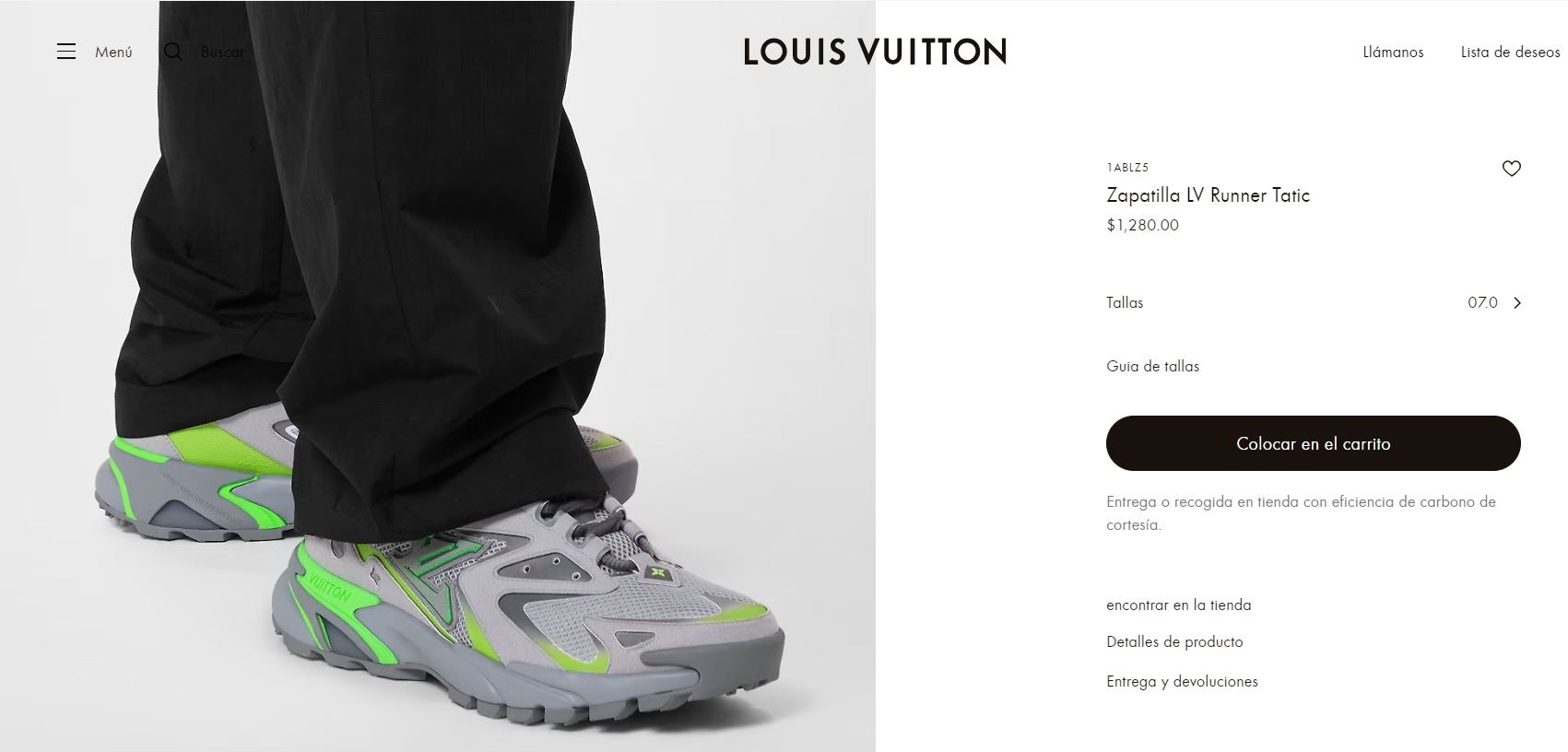 La zapatillas de Paolo Guerrero son marca Luis Vuitton y su valor es de $1280 dólares/Foto: Louis Vuitton