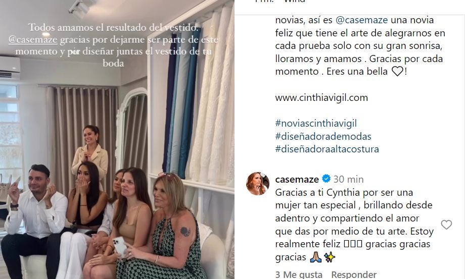 Cassandra Sánchez ya tiene su vestido de novia para su boda con Deyvis Orosco / Instagram