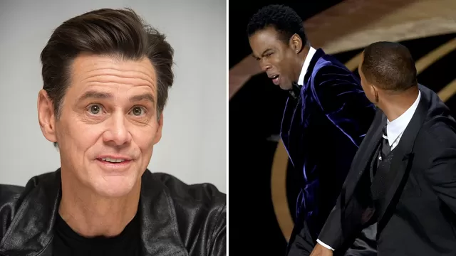 Jim Carrey opinó sobre agresión de Will Smith contra Chris Rock en los Oscar 2022.