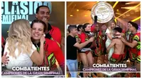 Johanna San Miguel tuvo inesperado gesto con los combatientes tras ganar la semifinal