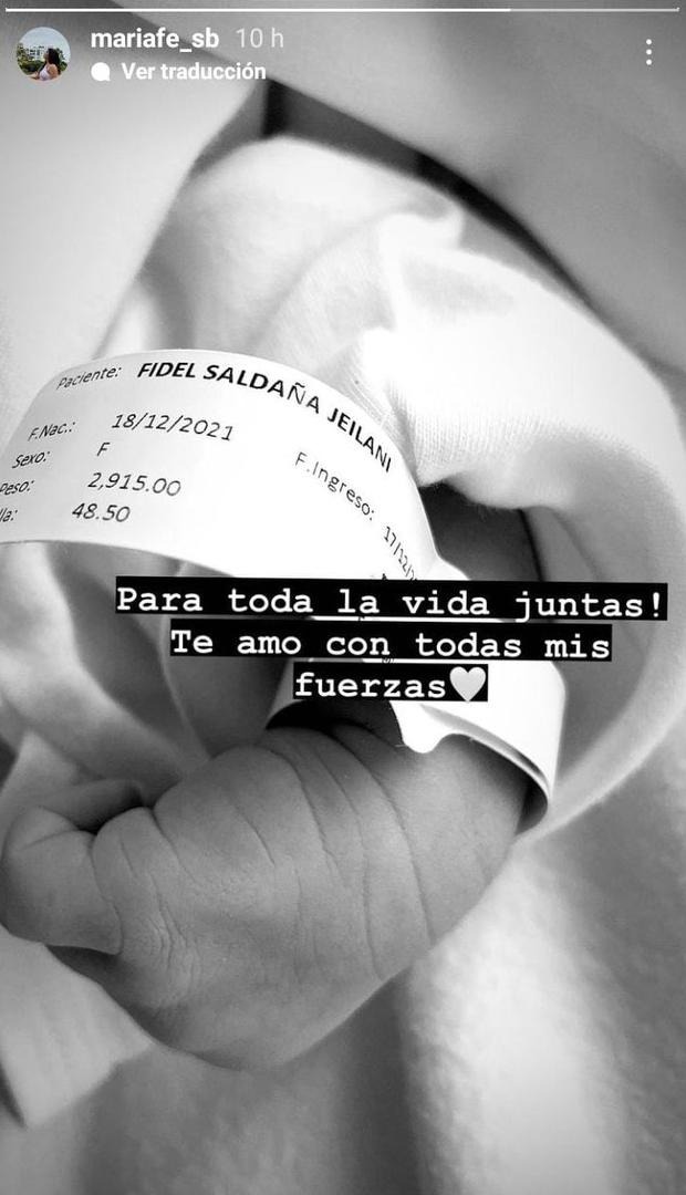 Josimar: María Fe Saldaña publica primera foto de su bebé